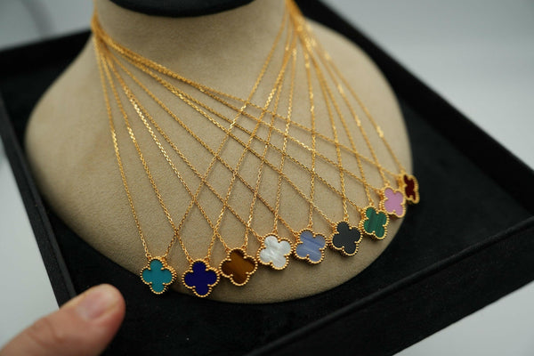 Gemstones 15mm Necklace 925 Silver 18K Gold Choker.