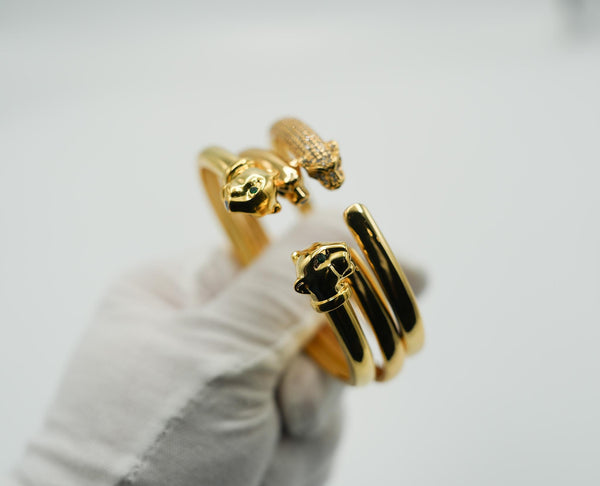 Panther Gold Cuff Bangle