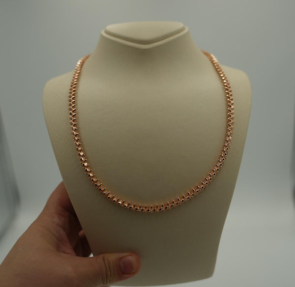 Clash de Spiked Necklace Rose Gold 50cm