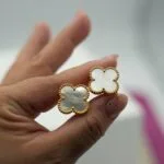 MOP Earrings front view - Bijou Era