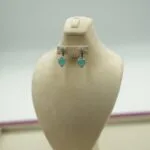Aquamarine Earrings front view - Bijou Era