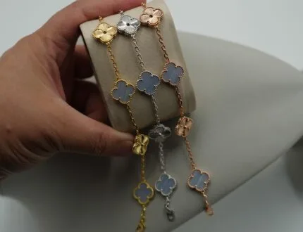 Chalcedony Bracelet front view - Bijou Era