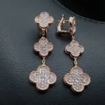 CZ Earrings front view - Bijou Era