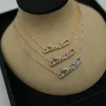 CZ Necklace front view - Bijou Era