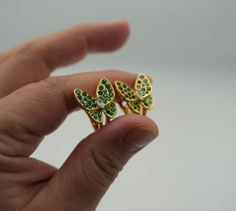 CZ Earrings front view - Bijou Era