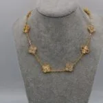 Guilloché Necklace front view - Bijou Era