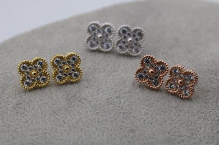 CZ Earrings front view - Bijou Era