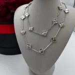 Guilloché Necklace front view - Bijou Era