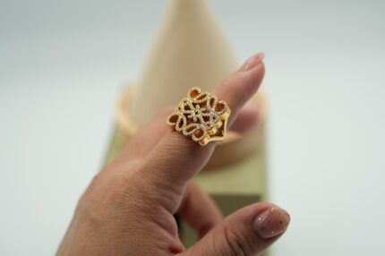 CZ Ring front view - Bijou Era