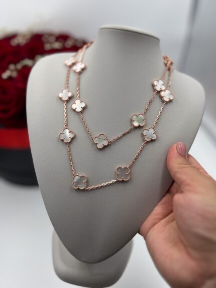 MOP Necklace front view - Bijou Era