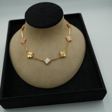 Guilloché Necklace front view - Bijou Era