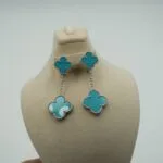 Turquoise Earrings front view - Bijou Era